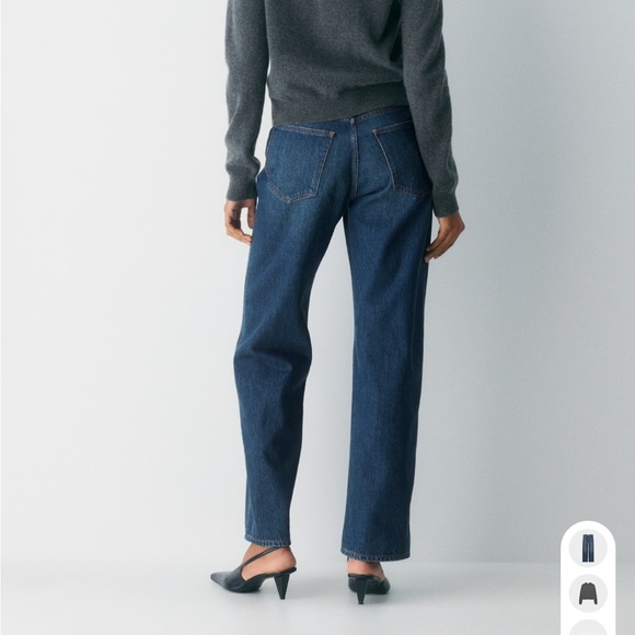 Denim Forum the90s Marlo high-rise baggy, dark blue jeans - Picture 2 of 3